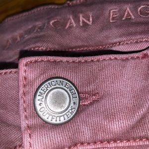 Fuchsia Colored American Eagle Jeans